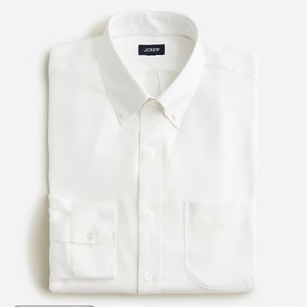 J.Crew Bowery wrinkle-free dress shirt with button-down collar
